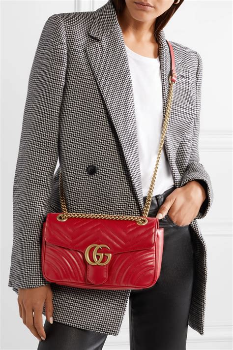 bag gucci red|gucci marmont shoulder bag red.